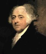 unknow artist, Second President of the US. Painting by Gilbert Stuart